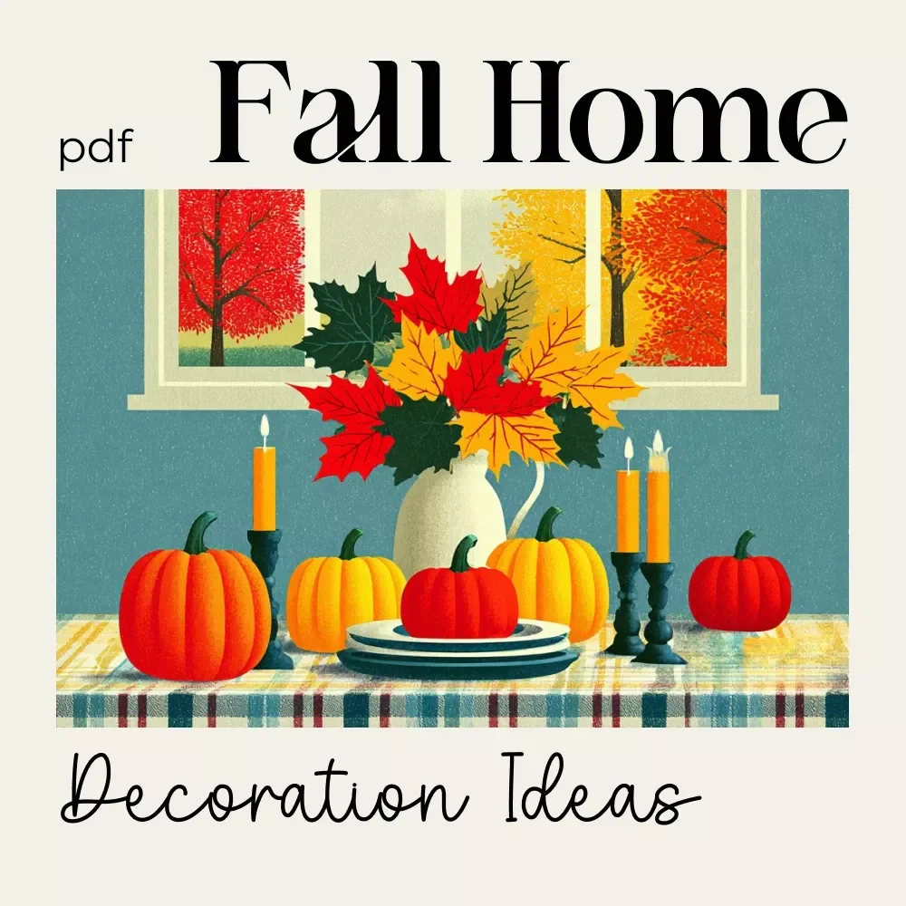 Fall Home Decoration Ideas – Printable Autumn Home Styling Checklist for Cozy Seasonal Décor | fall home decoration ideas Guide