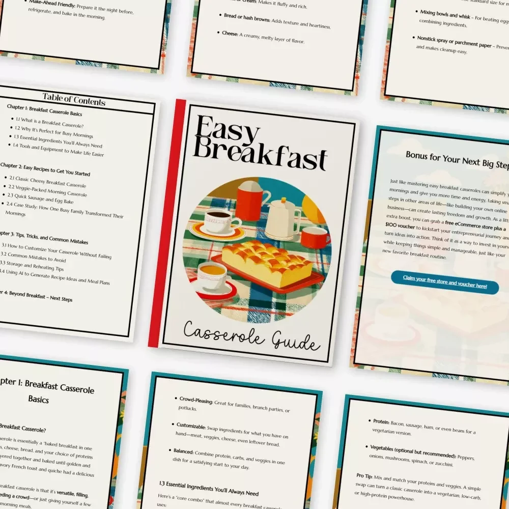 Easy Breakfast Casserole Guide | Easy Breakfast Casserole Recipe Digital Download | Morning Meal Prep Cookbook Style PDF | Simple Make-Ahead Breakfast Guide
