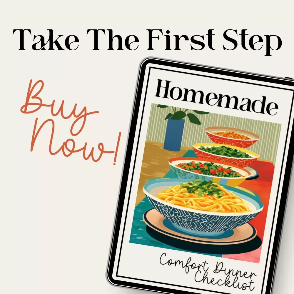 Homemade Comfort Dinner Checklist | Cozy Meal Planner Printable | Digital Download for Easy Weeknight Cooking | tips for homemade comfort dinners Guide Companion