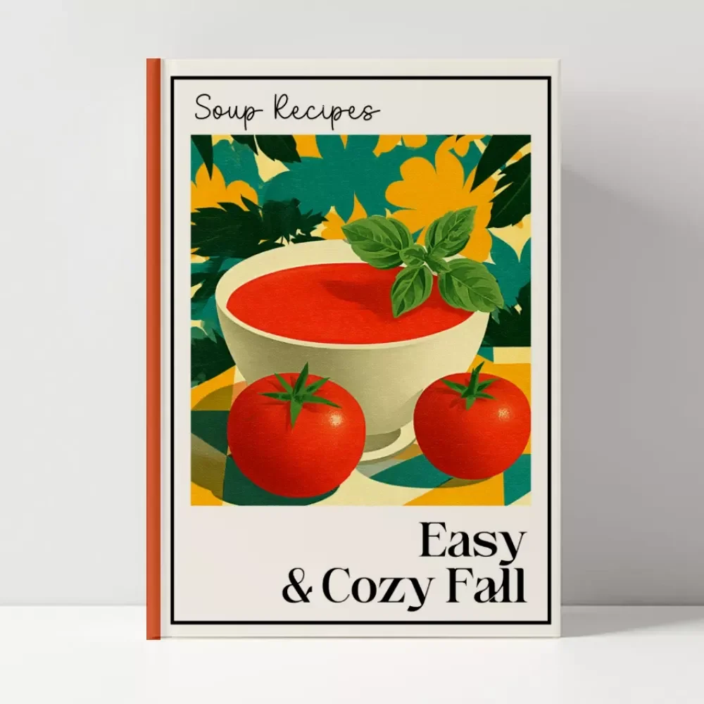 Easy & Cozy Fall Soup Recipes | Seasonal Fall Soups Recipes eBook | Comfort Food Autumn Recipe Guide | Printable Digital Download