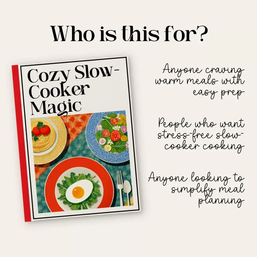 Cozy Slow-Cooker Magic | Slow Cooker eBook | Cozy Meals, Comfort Food Recipes, Easy Meal Prep Guide (Digital Download)