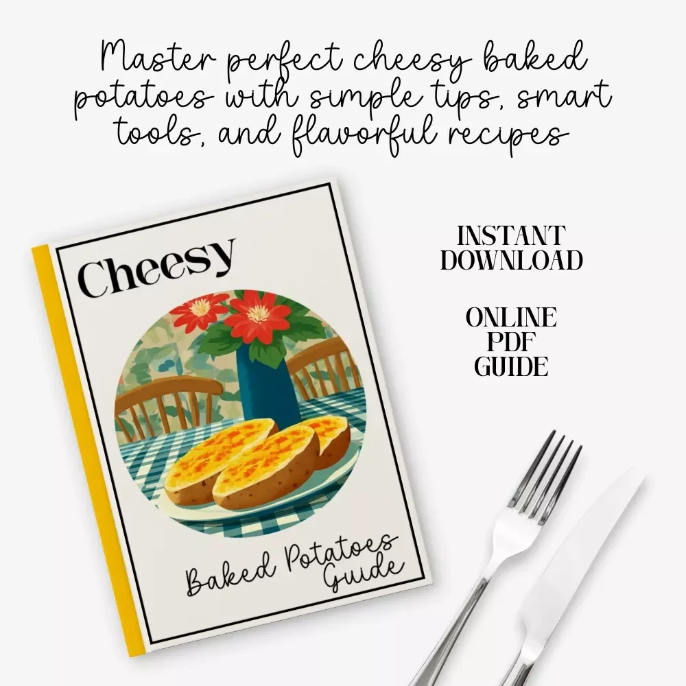 Cheesy Baked Potatoes Guide | Ultimate Cheesy Baked Potatoes Recipe eBook for Perfect Crispy-Skin, Fluffy-Inside Potatoes (Digital Download)