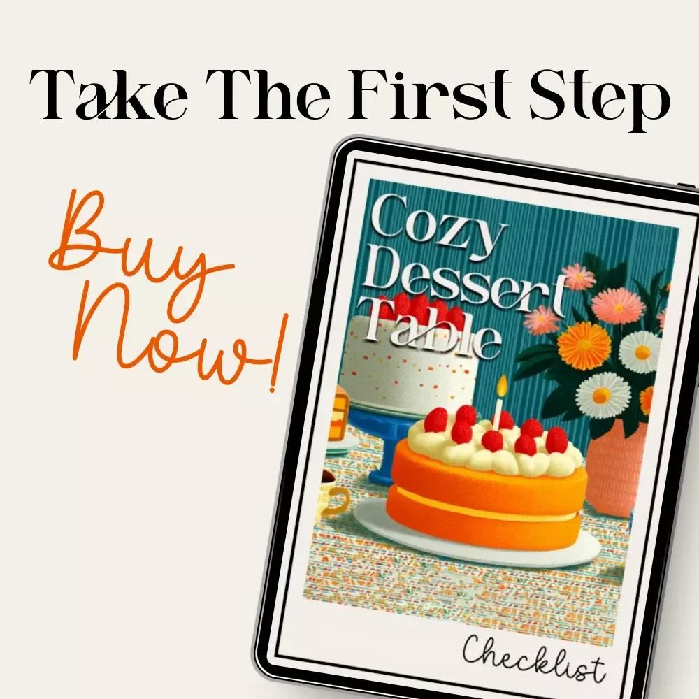 Cozy Dessert Table Checklist – Step-by-Step Guide on How to Set a Cozy Dessert Table | Digital Download for Instagram-Worthy Displays