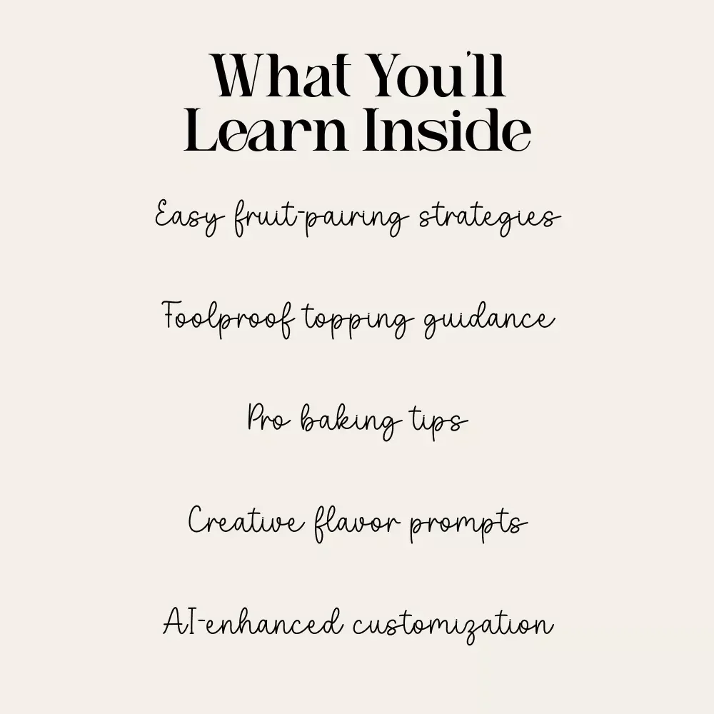 The Cozy Cobbler Kitchen | Ultimate Comfort-Dessert Guide for Beginners & Home Bakers | How to Bake a Cobbler Step-by-Step Digital Download