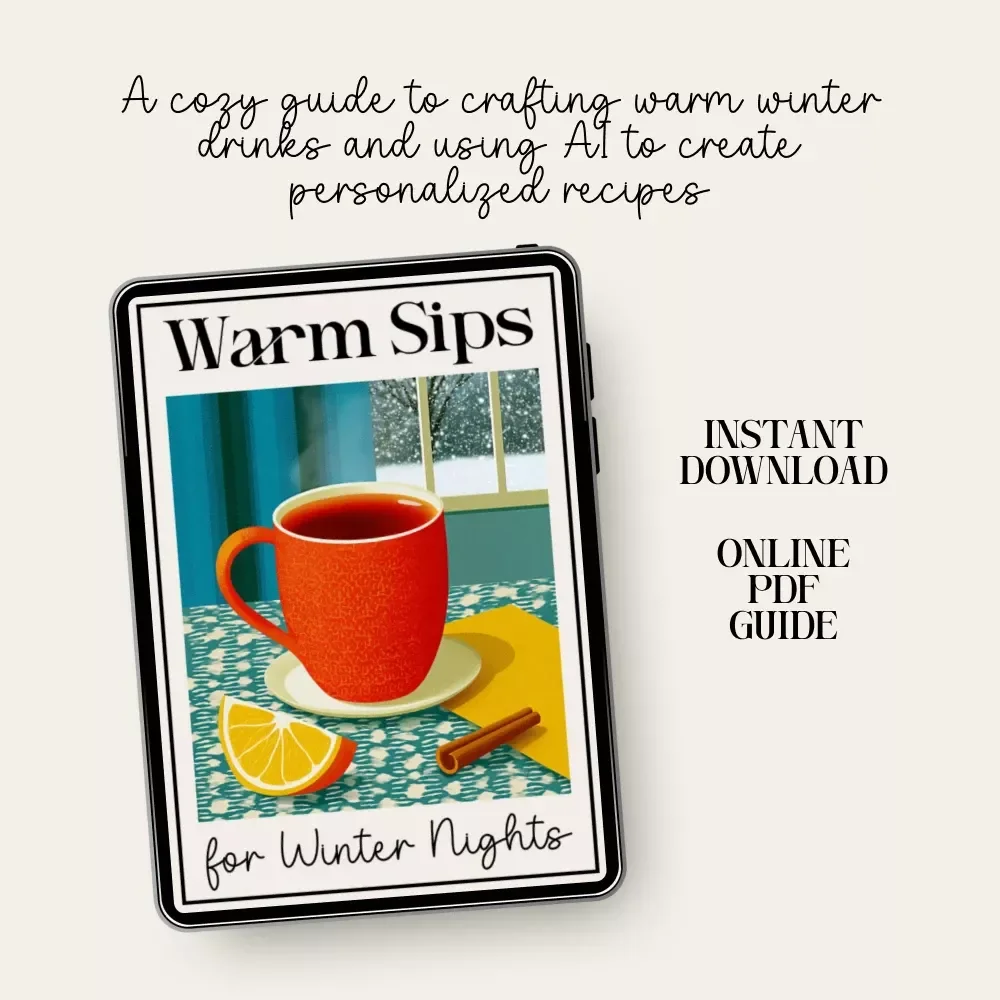 Warm Sips for Winter Nights | Cozy Drink Menu Guide for Creators, Cafés & Holiday Hosts | Digital Download for How to Build a Cozy Winter Drink Menu