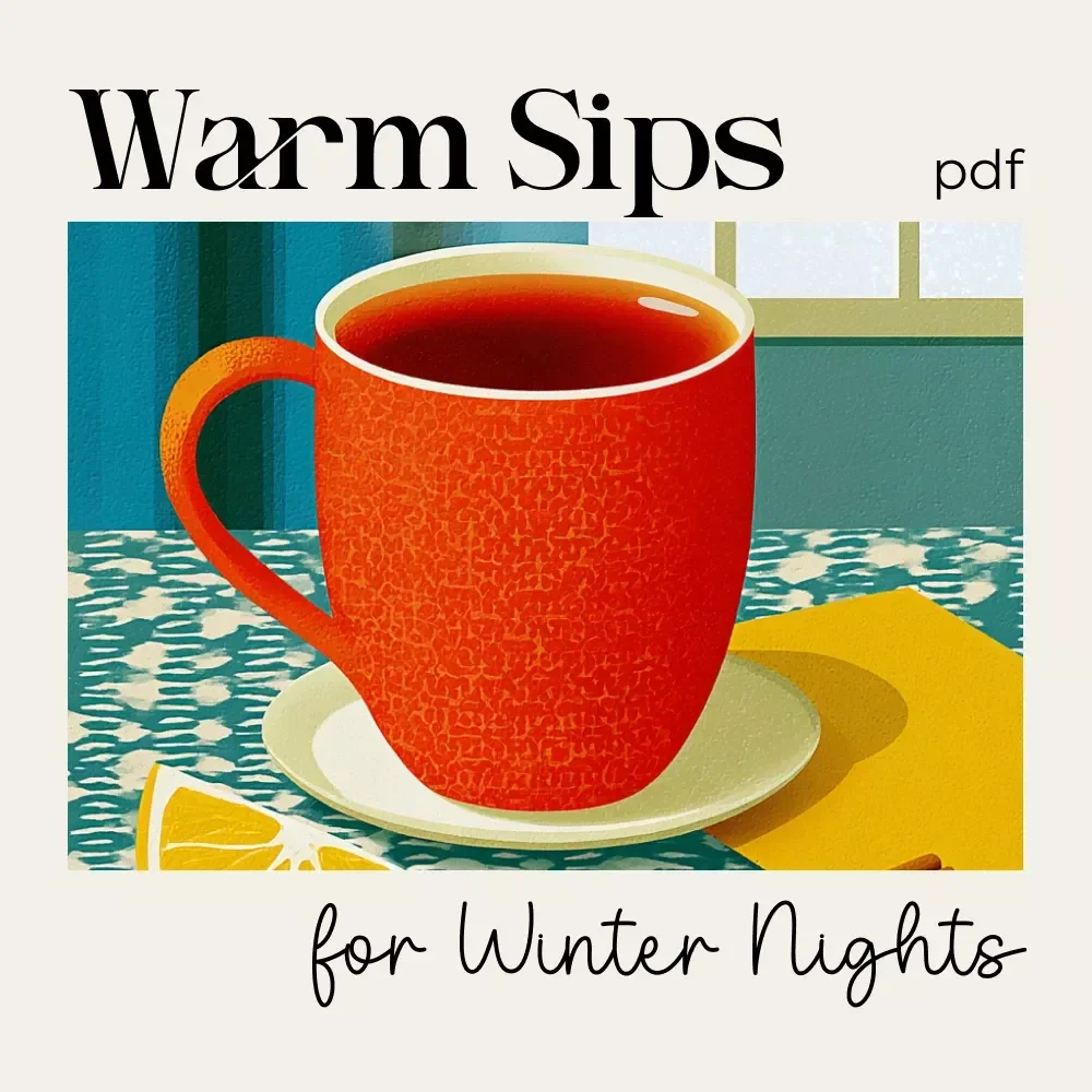 Warm Sips for Winter Nights | Cozy Drink Menu Guide for Creators, Cafés & Holiday Hosts | Digital Download for How to Build a Cozy Winter Drink Menu