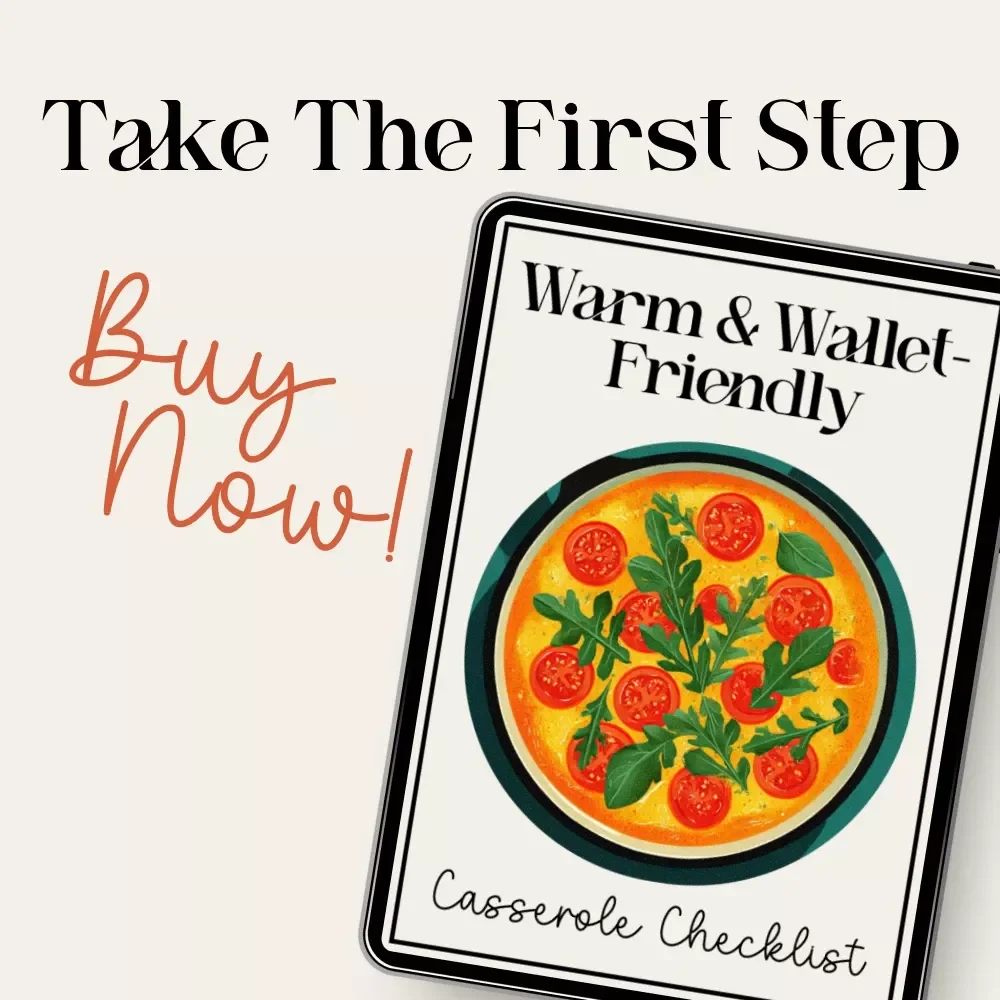 Warm & Wallet-Friendly Casserole Checklist | Budget Cooking Printable, Cheap Meal Prep Guide, Easy Family Dinners, Digital Download