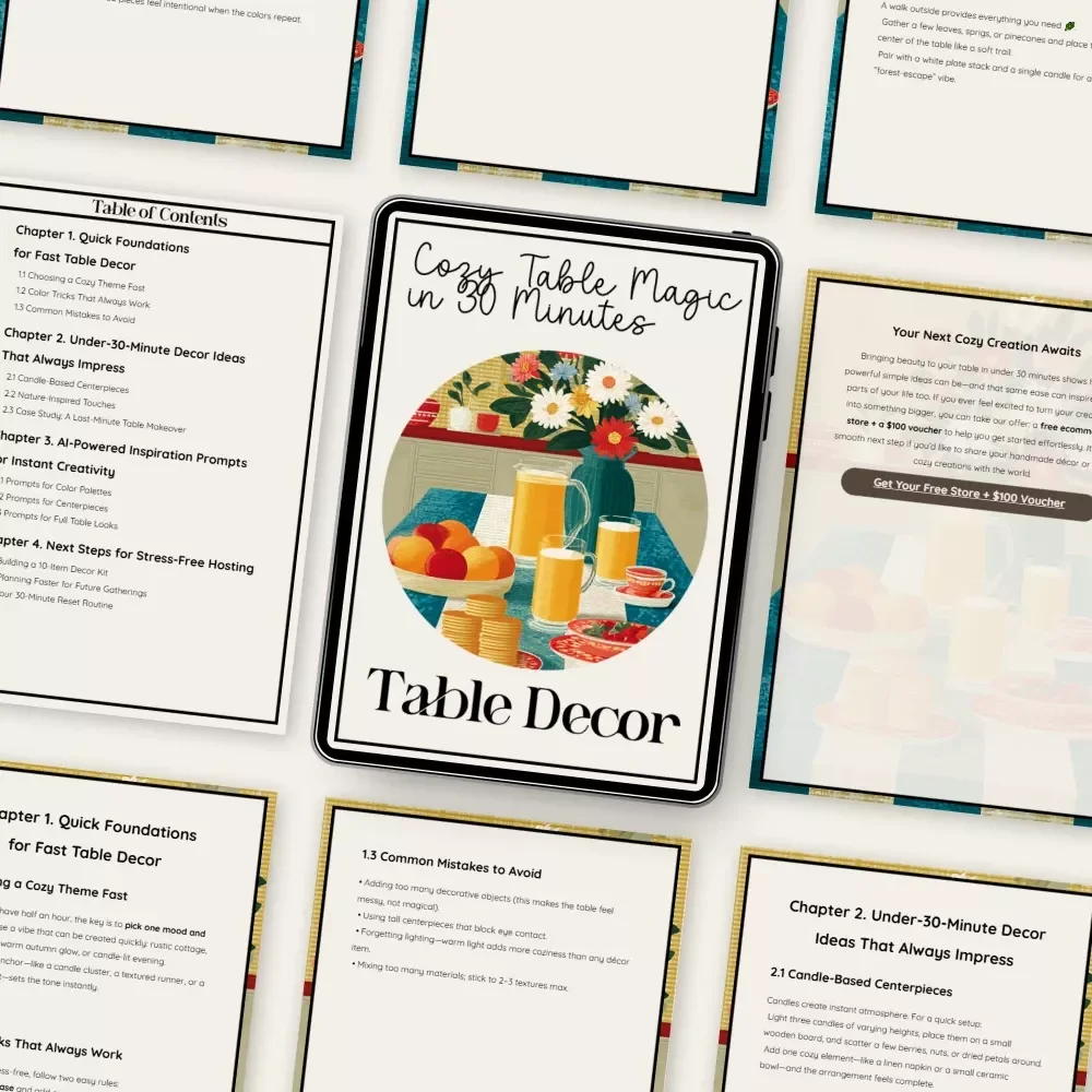 Cozy Table Magic in 30 Minutes | DIY Table Decor Under 30 Minutes | Quick & Cozy Hosting Guide