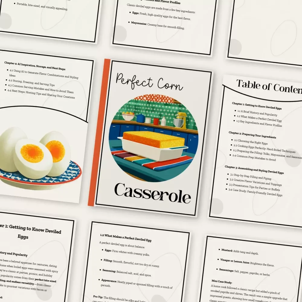 Perfect Deviled Egg Mastery – Ultimate Deviled Egg Guide, eBook & Recipe Checklist for Home Cooks | Party Appetizer How-To | Instant Digital Download