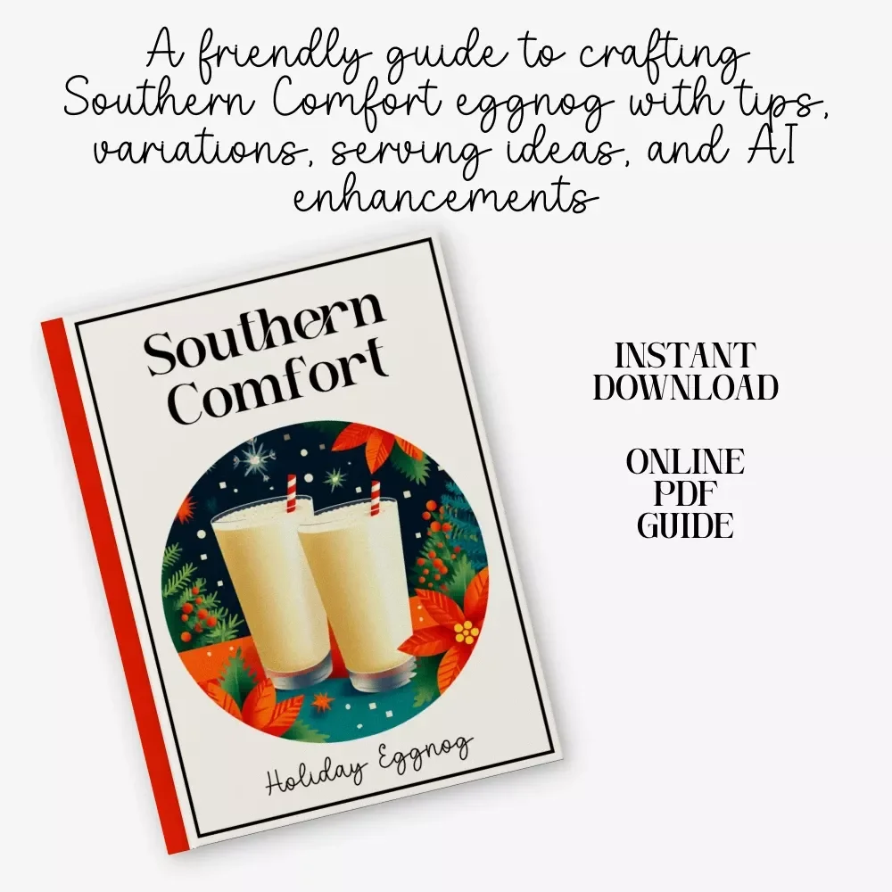 Southern Comfort Holiday Eggnog | Festive Recipe Guide for Beginners & Entertaining | Digital Download | southern comfort eggnog recipe Inspired How-To eBook