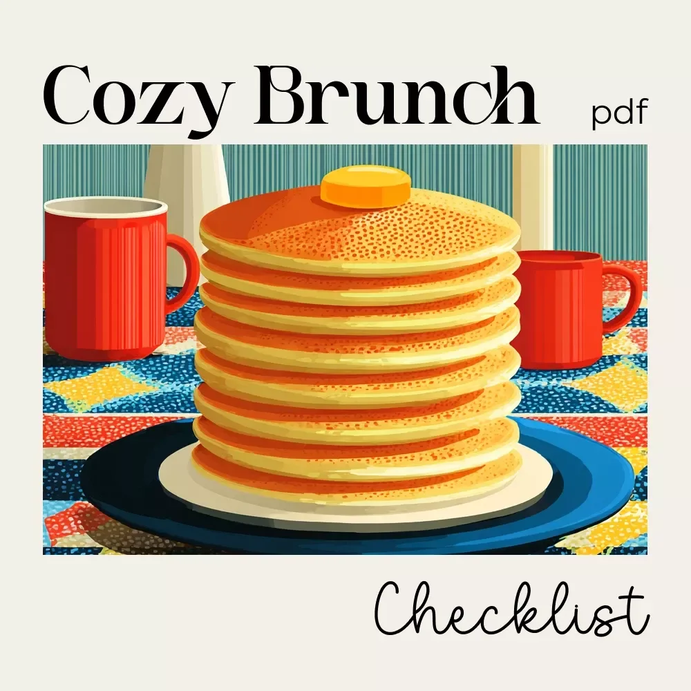 The Cozy Brunch Tips Checklist | Digital Download for Effortless Hosting | Simple, Stylish Tips for Cozy Brunch Ideas at Home