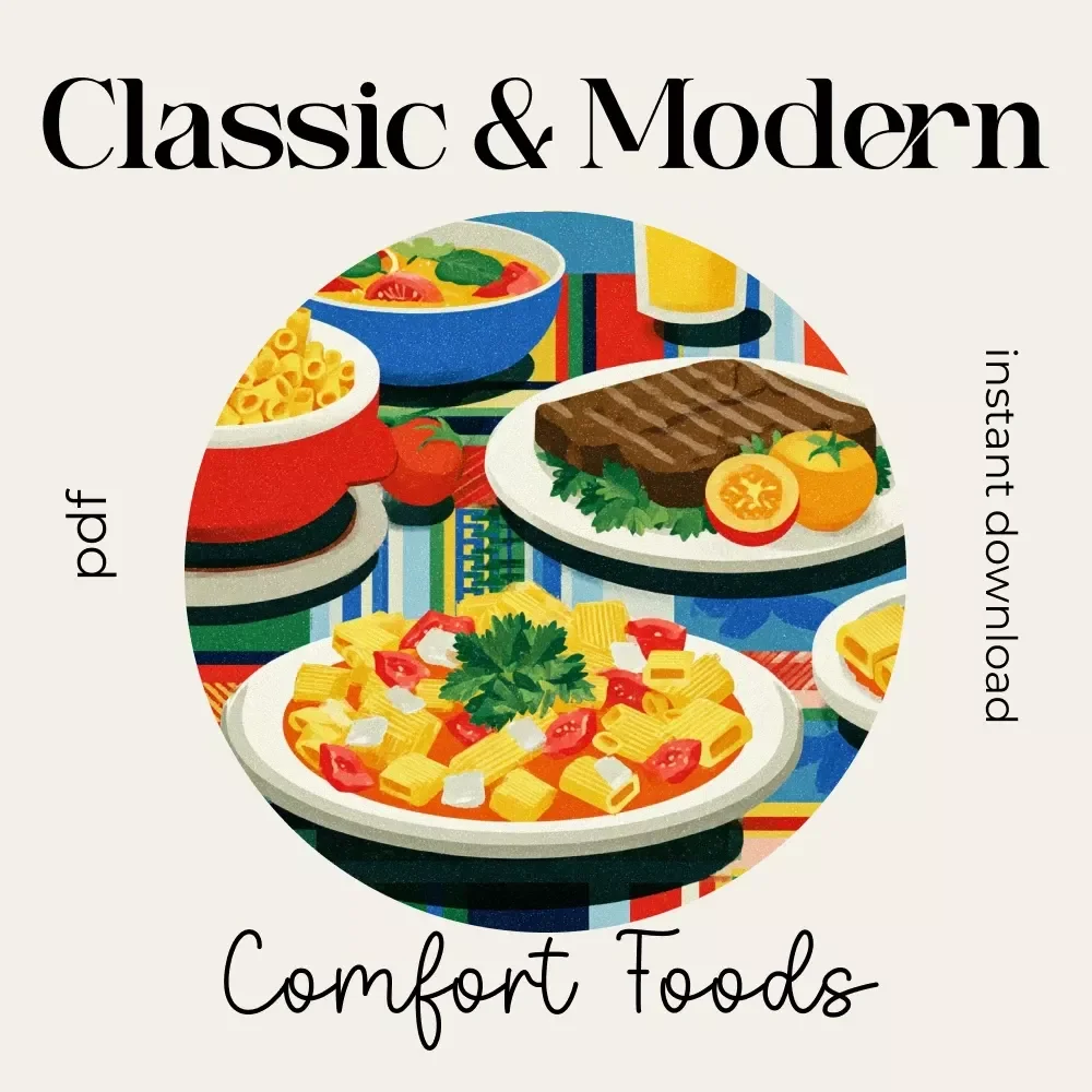 A Checklist for Blending Classic & Modern Comfort Foods | Printable Cooking Guide on How to Mix Classic and Modern Comfort Foods, Easy Fusion Ideas