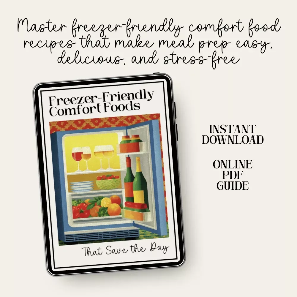 Freezer-Friendly Comfort Foods That Save the Day | Freezer-Friendly Comfort Food Recipes eBook | Easy Make-Ahead Meals & AI Meal Prep Ideas