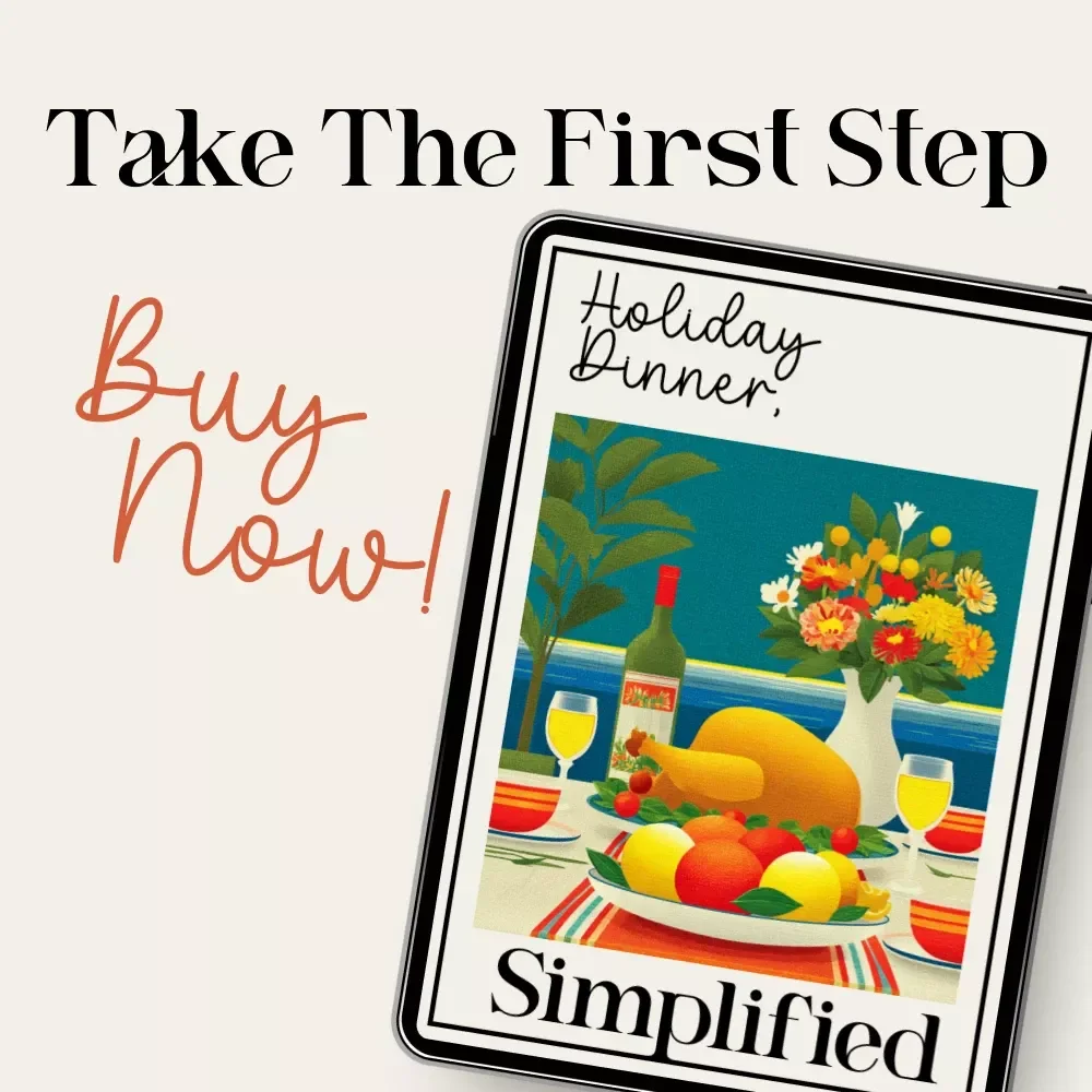 Holiday Dinner, Simplified – Minimalist Holiday Menu Checklist for Effortless Hosting | Perfect for Anyone Learning How to Plan a Minimalist Holiday Dinner Menu