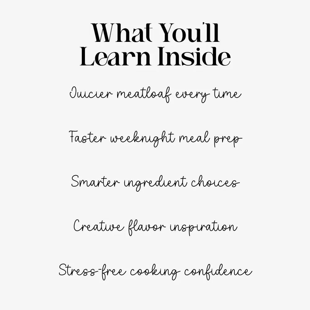 Turkey Meatloaf Guide | How to Make Turkey Meatloaf | Printable Cooking Guide for Beginners & Home Cooks