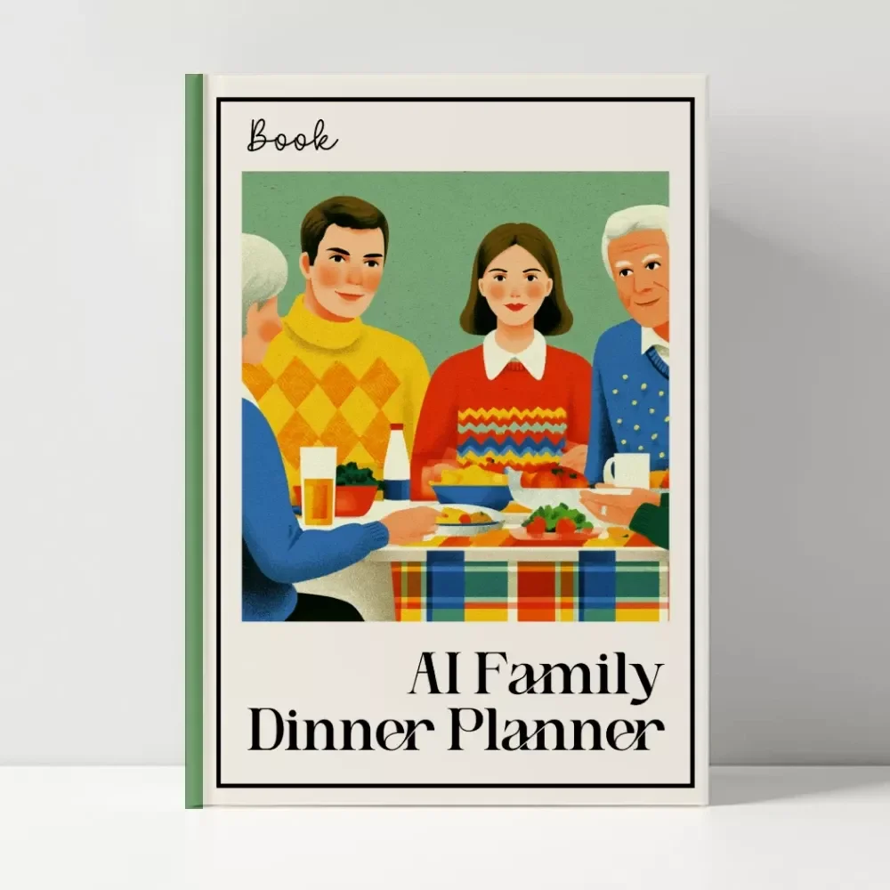 AI Family Dinner Planner | Digital eBook | Smart Meal Planning Guide Using AI | Family-Friendly Menu Builder | Printable Meal Prep Guide | ai family dinner planner