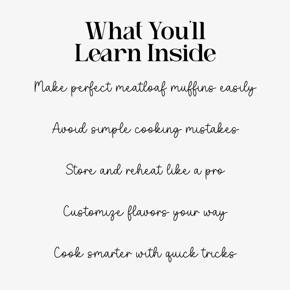 Guide to Meatloaf Muffins | Easy Step-by-Step How to Make Meatloaf Muffins eBook | Digital Cooking Guide for Beginners & Busy Families