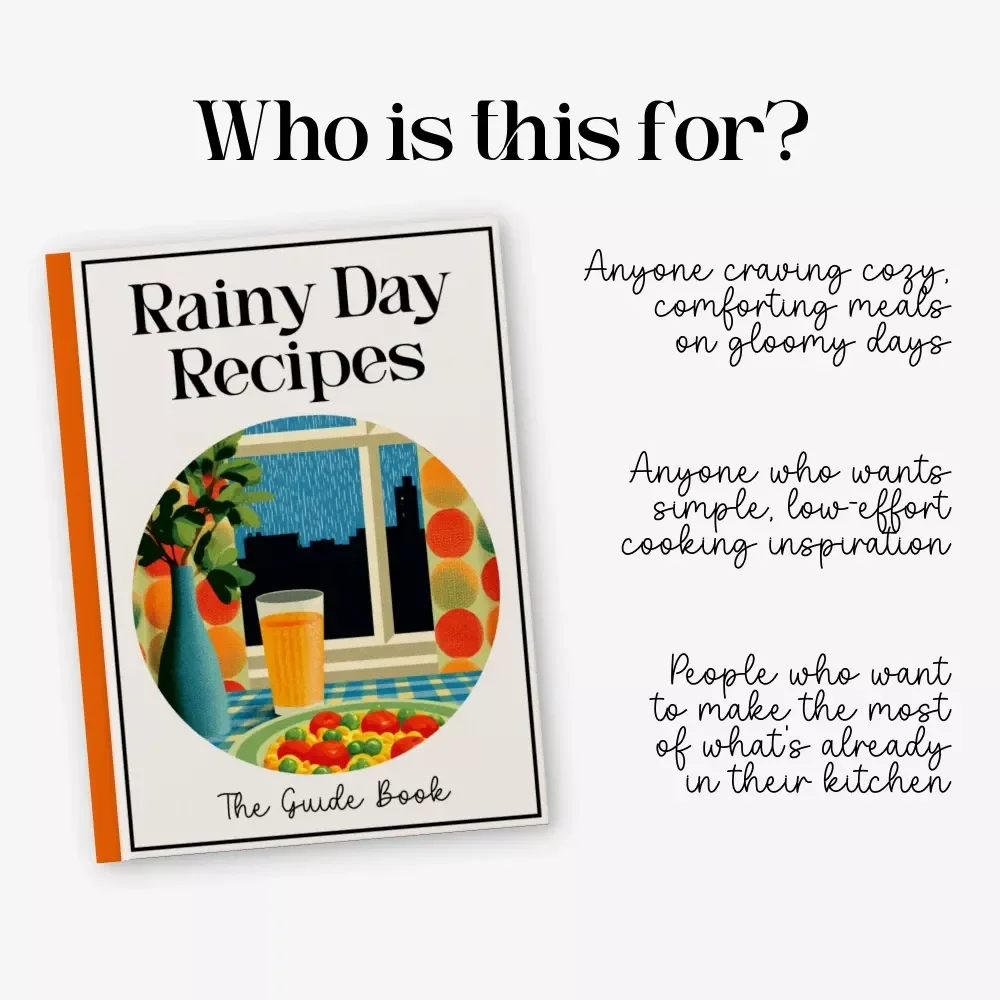 Rainy Day Recipes | Cozy Comfort Food eBook for Home Cooks | What to Cook on a Rainy Day Guide | Digital Download