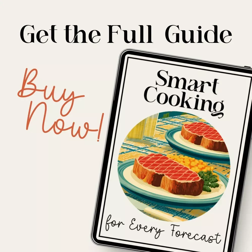 Smart Cooking for Every Forecast – Weather-Based Recipe Guide, AI Meal Planning Tips, how to use ai for weather-based recipes, Seasonal Menu Builder, Digital Download
