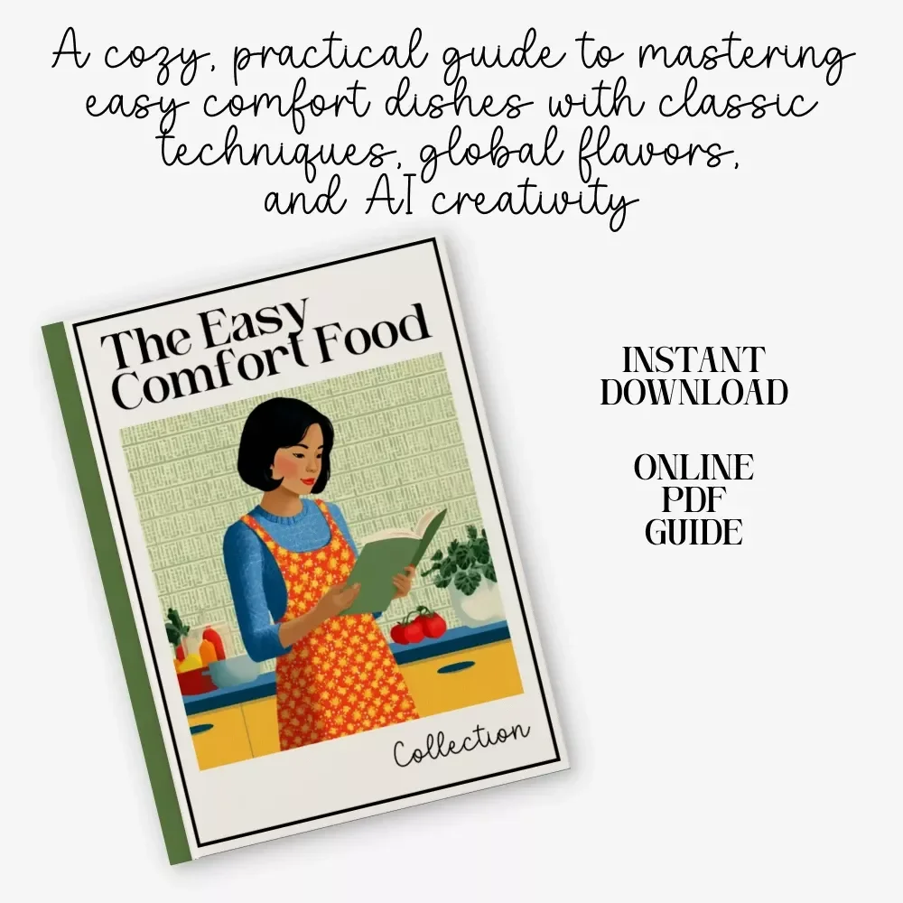 The Easy Comfort Food Collection | Printable comfort food recipe book Ebook | Cozy Digital Cookbook for Home Cooks