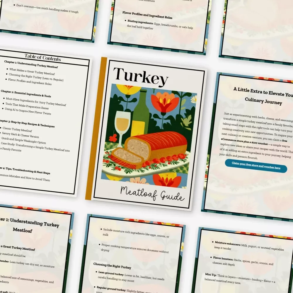 Turkey Meatloaf Guide | How to Make Turkey Meatloaf | Printable Cooking Guide for Beginners & Home Cooks