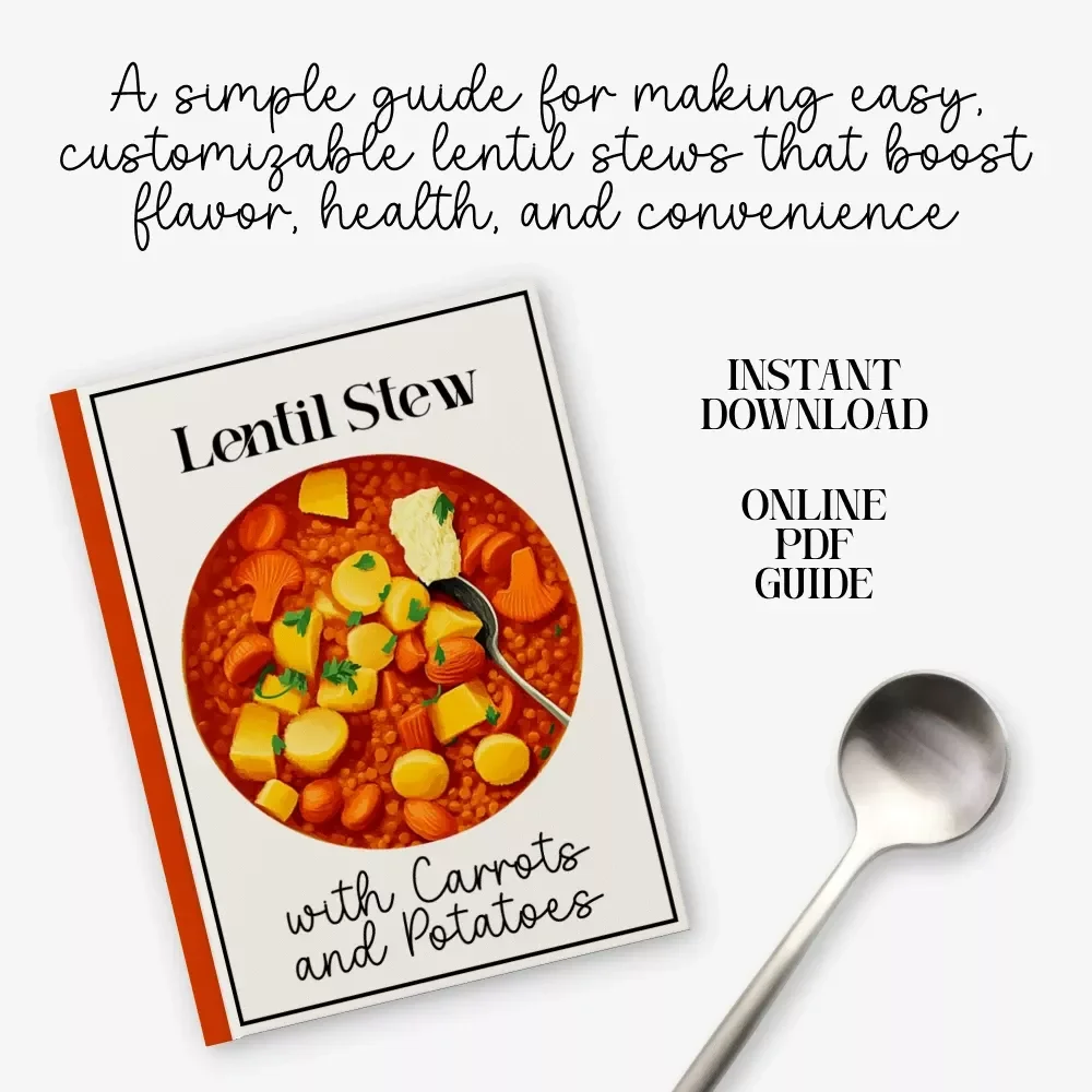 Lentil Stew with Carrots and Potatoes | Digital Cooking Guide for Easy Home Meals | Printable eBook Featuring lentil stew with carrots and potatoes recipe