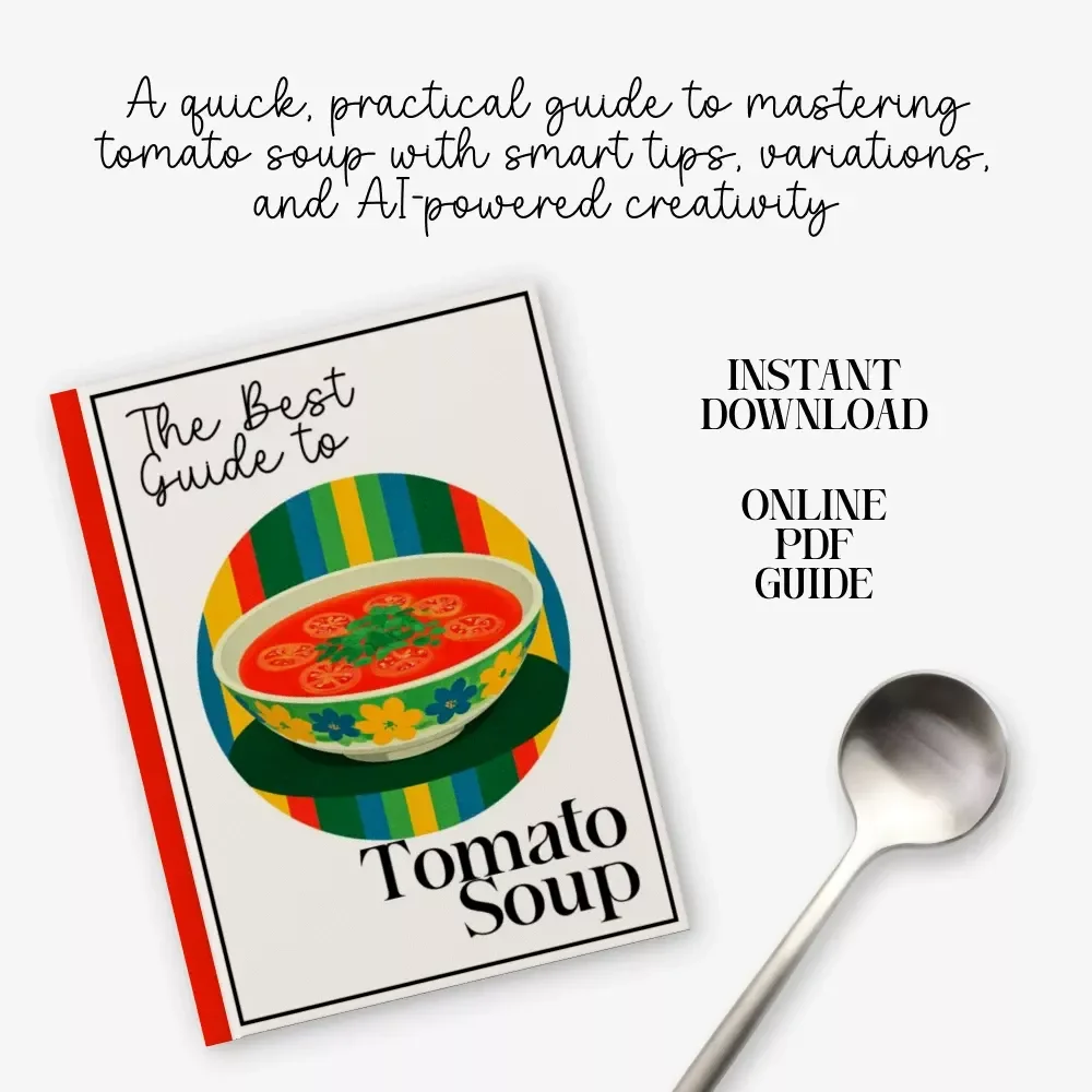 The Best Guide to Tomato Soup | Printable Digital Guide for Home Cooks | Instant Download Cooking eBook | tomato soup recipe Mastery for Beginners & Food Lovers