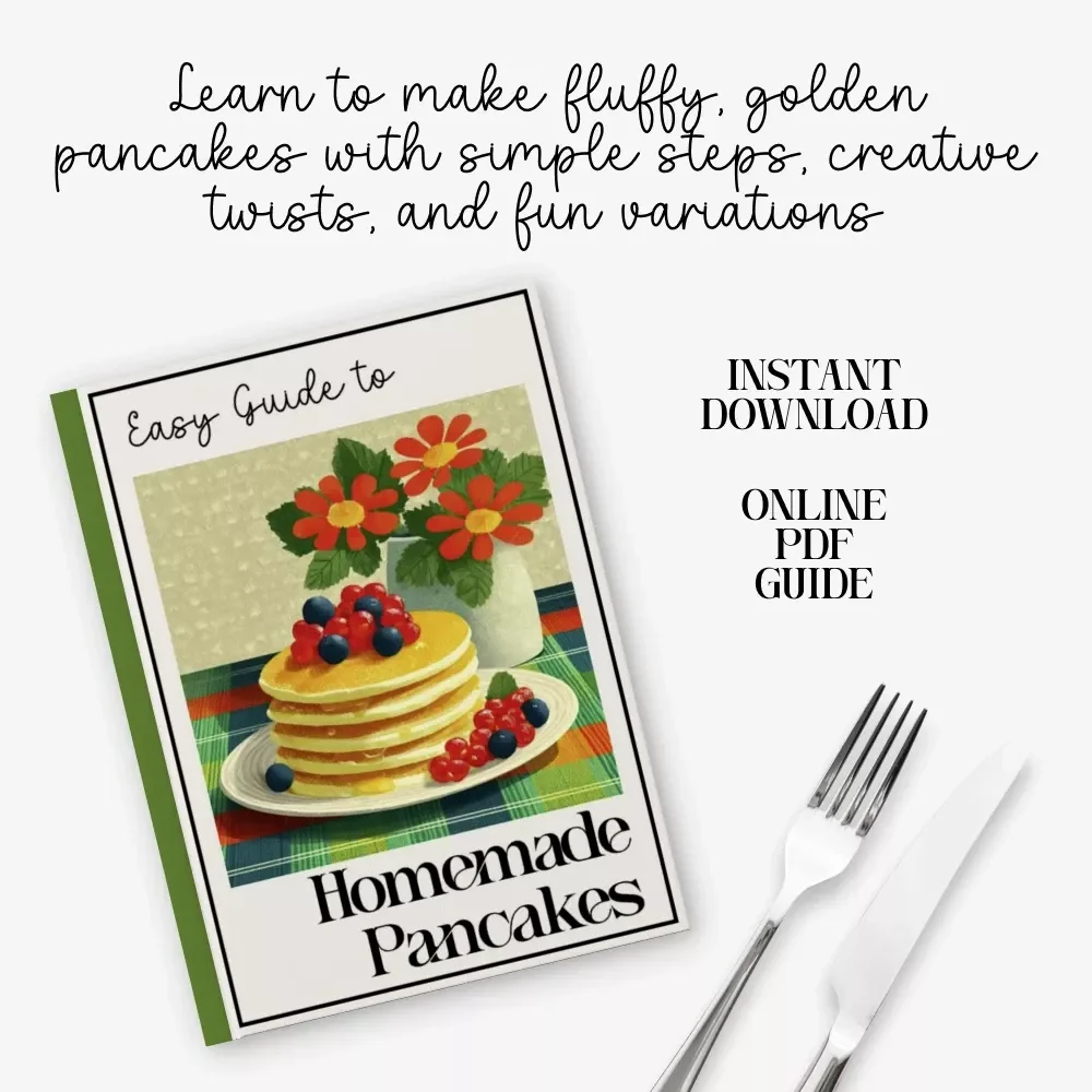 Flipping Fantastic: Easy Guide to Homemade Pancakes | Step-by-Step Digital Download with Homemade Pancakes Recipe, Creative Variations & Cooking Tips