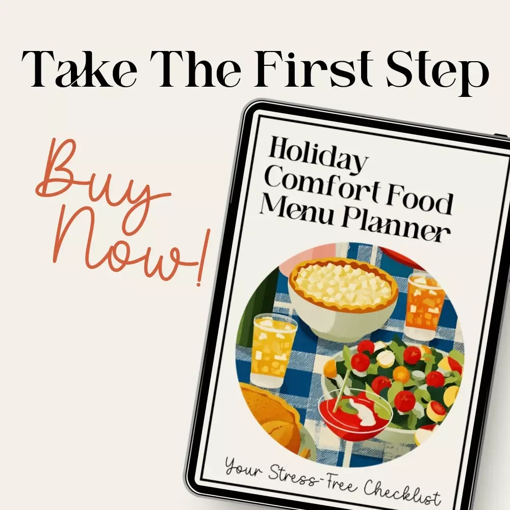 Holiday Comfort Food Menu Planner – Cozy Entertaining Checklist for Stress-Free Gatherings | how to plan holiday comfort food menus | Printable Digital Download
