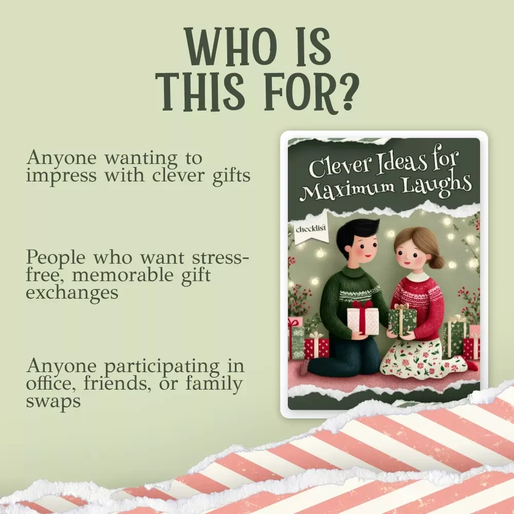 Clever Ideas for Maximum Laughs – Fun Holiday Gift Guide, Quirky eBook, Practical Tips & Digital Download for Hilarious Secret Santa, Office or Friend Gift Swaps