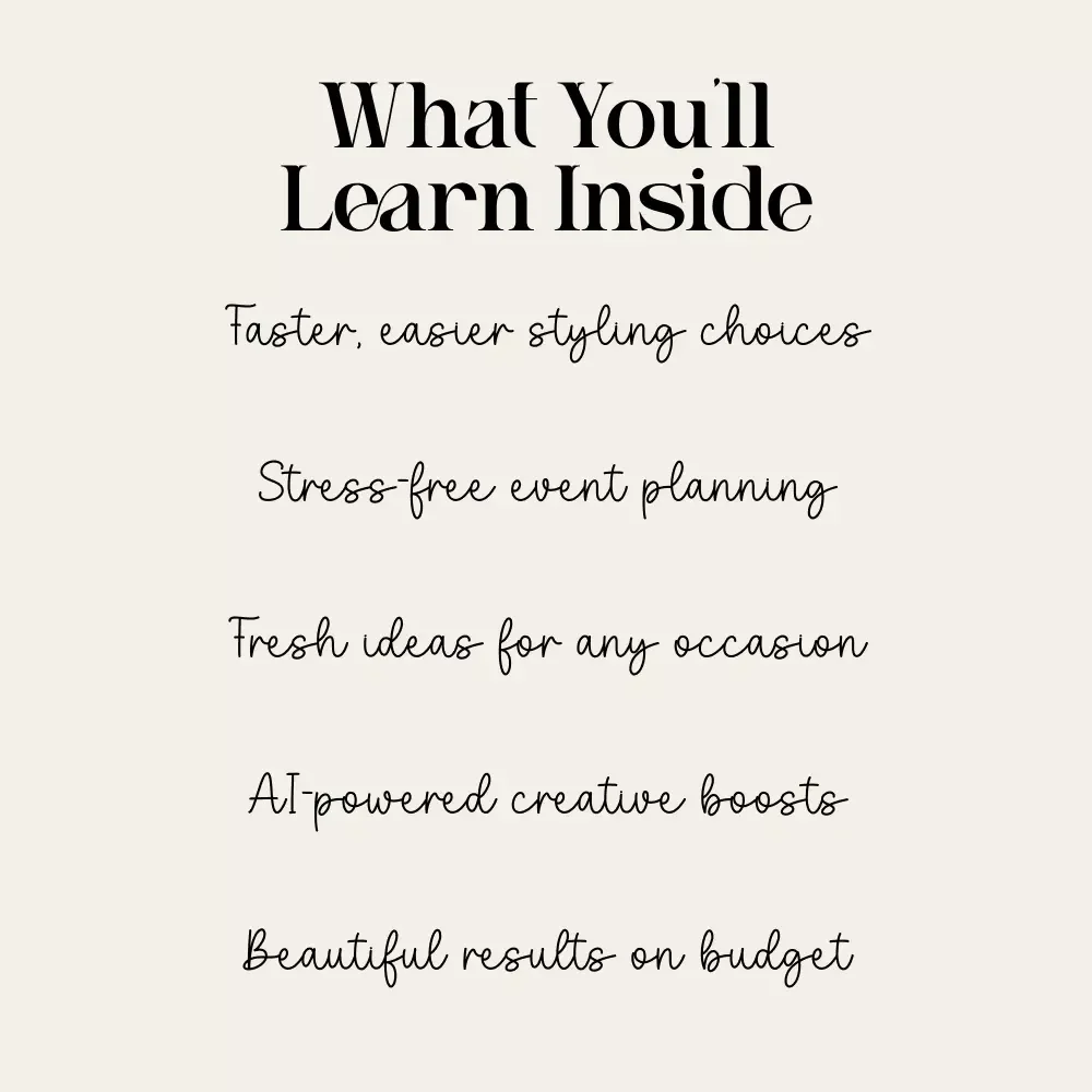Creative Ideas to Transform Every Tsble Setting – Ultimate Table Decor Ideas Guide for Stylish Homes, Events & Celebrations (Digital Download)