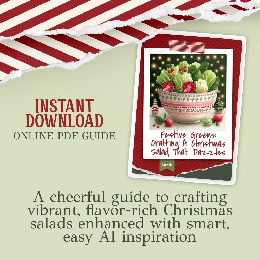 Festive Greens: Crafting a Christmas Salad That Dazzles – Holiday Recipe eBook for Home Cooks | how to make a festive salad for christmas | Christmas Kitchen Guide