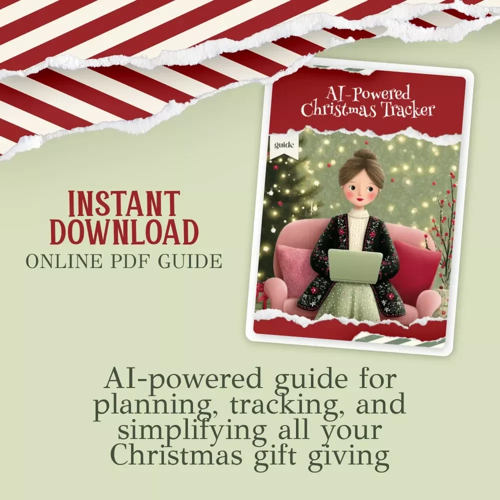 AI-Powered Christmas Tracker | Holiday Gift Planning Guide | How to Create a Gift Tracker for Christmas Giving with AI | Digital Download