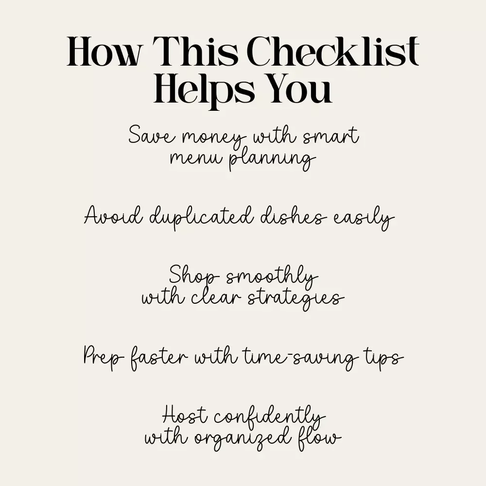 Holiday Potluck Magic Under Budget | Printable Checklist | Easy Hosting Guide | how to plan a budget-friendly holiday potluck menu