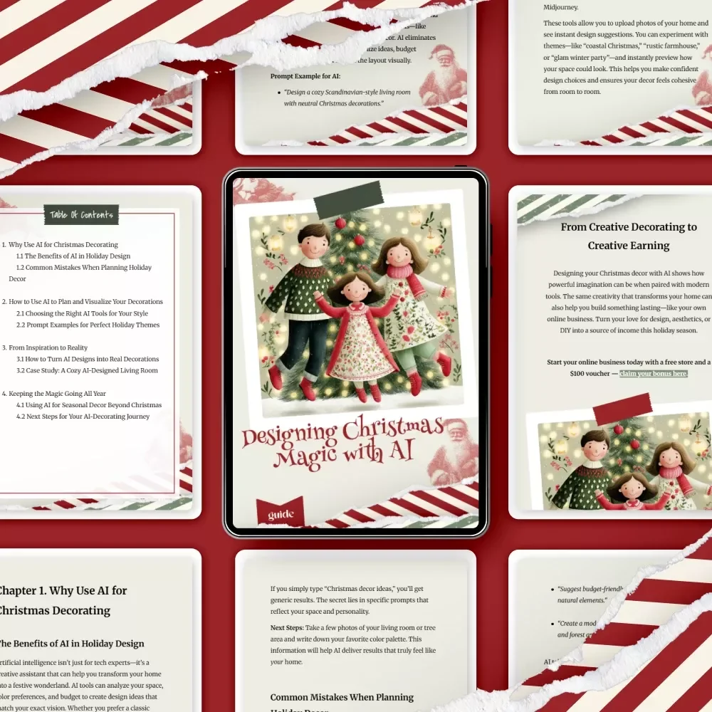 Designing Christmas Magic with AI | Holiday Decor Guide | how to use ai to design your christmas decorations | Festive Home Styling & AI Inspiration