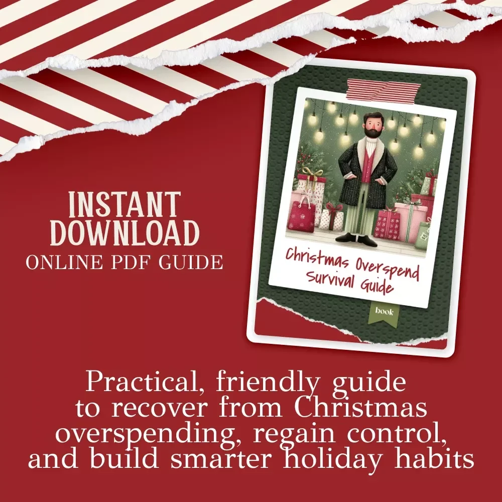 Christmas Overspend Survival Guide | Budget Recovery eBook for What to Do When You Overspend at Christmas | Holiday Debt Help & Financial Reset
