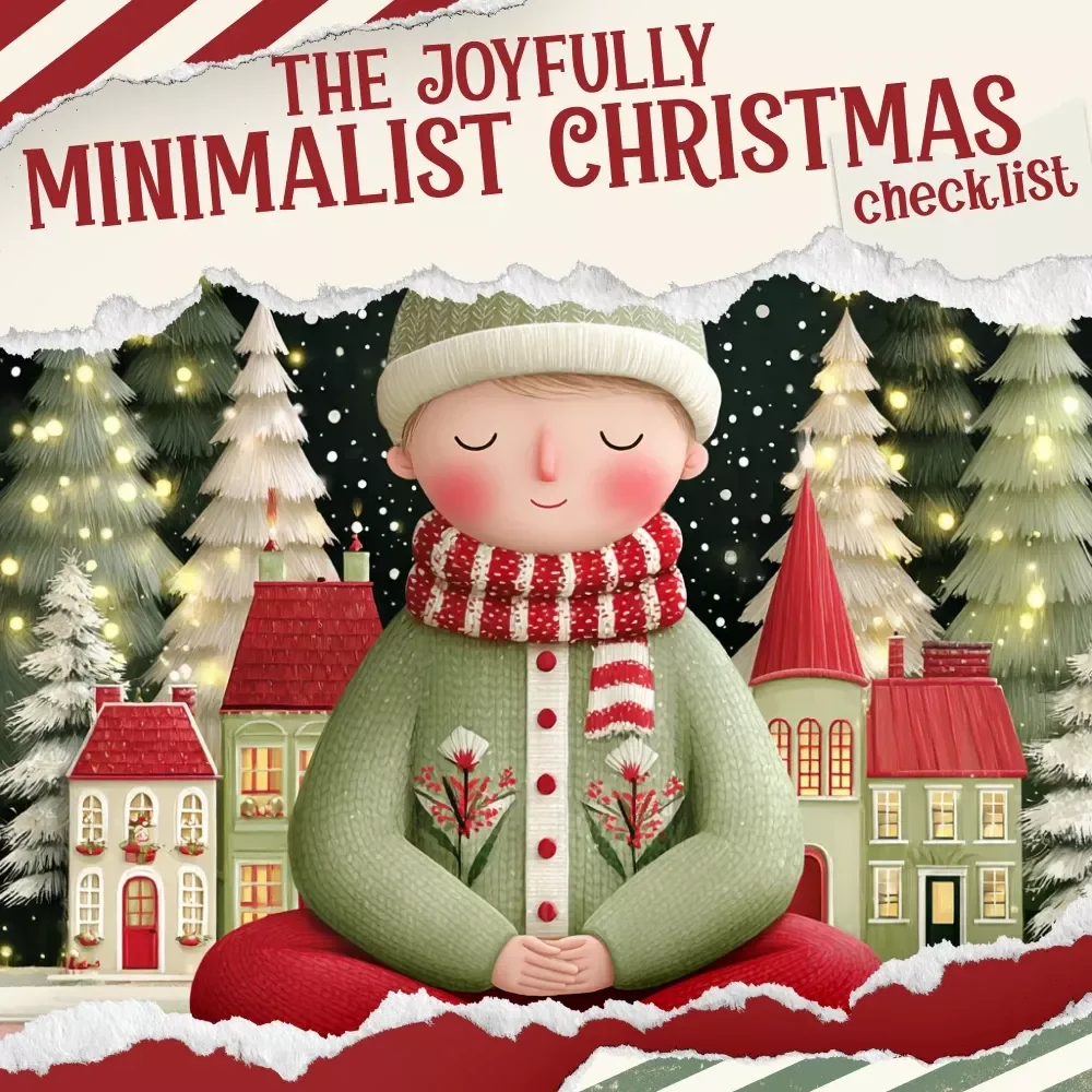 The Joyfully Minimalist Christmas Checklist | Printable Minimalist Christmas Guide | Holiday Decluttering eBook | Simple Christmas Planner