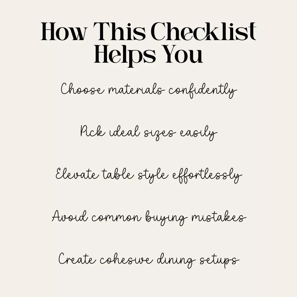 How to Pick Perfect Tableware Checklist | Digital Download Guide for Choosing Dinnerware | what tableware to choose | Kitchen Styling & Table Setting Helper