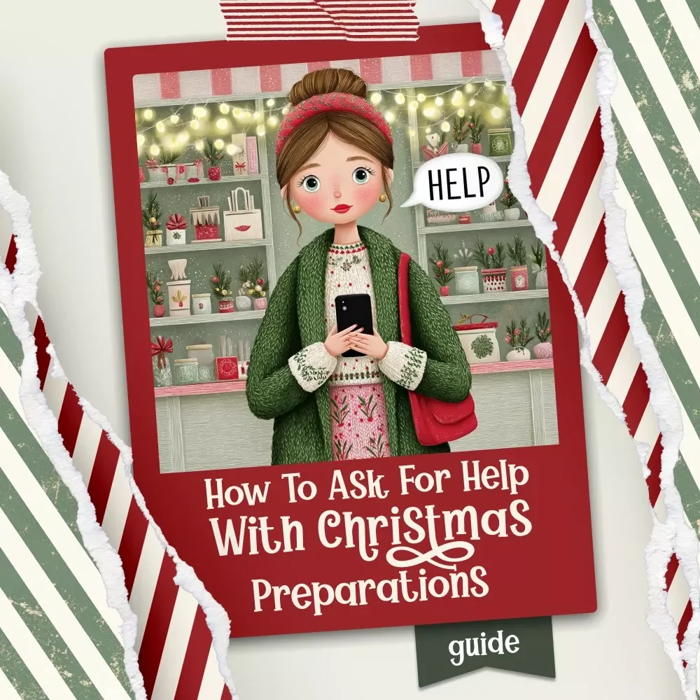 How to Ask for Help with Christmas Preparations Ebook | Holiday Stress-Free Guide | Printable Digital Download | how to ask for help with christmas preparations
