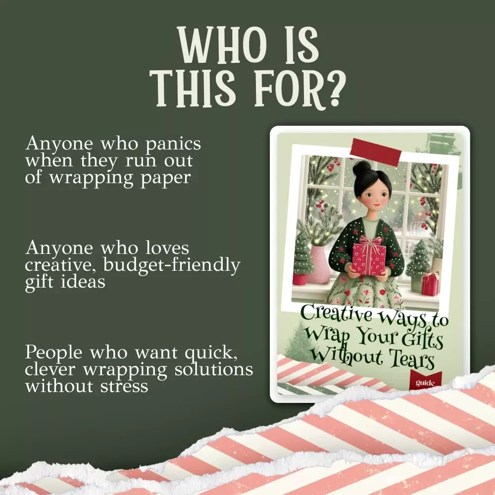 Creative Ways to Wrap Your Gifts Without Tears | Last-Minute Gift Wrapping Guide | Instant Download | what to do when you run out of gift wrap | Budget-Friendly DIY Alternatives
