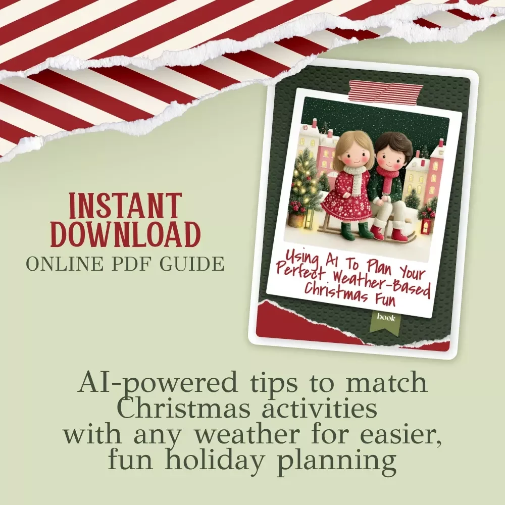 Using AI to Plan Your Perfect Weather-Based Christmas Fun | eBook Guide for Smart Holiday Planning | how to use ai to suggest christmas activities based on your weather | Digital Download