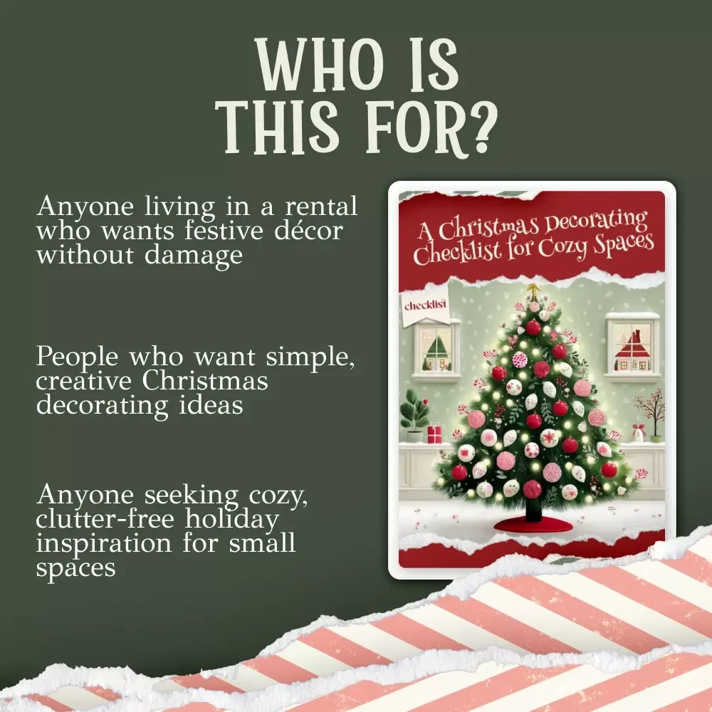 A Christmas Decorating Checklist for Cozy Spaces | Holiday Rental Décor Guide | Printable Christmas Checklist for Small & Cozy Homes