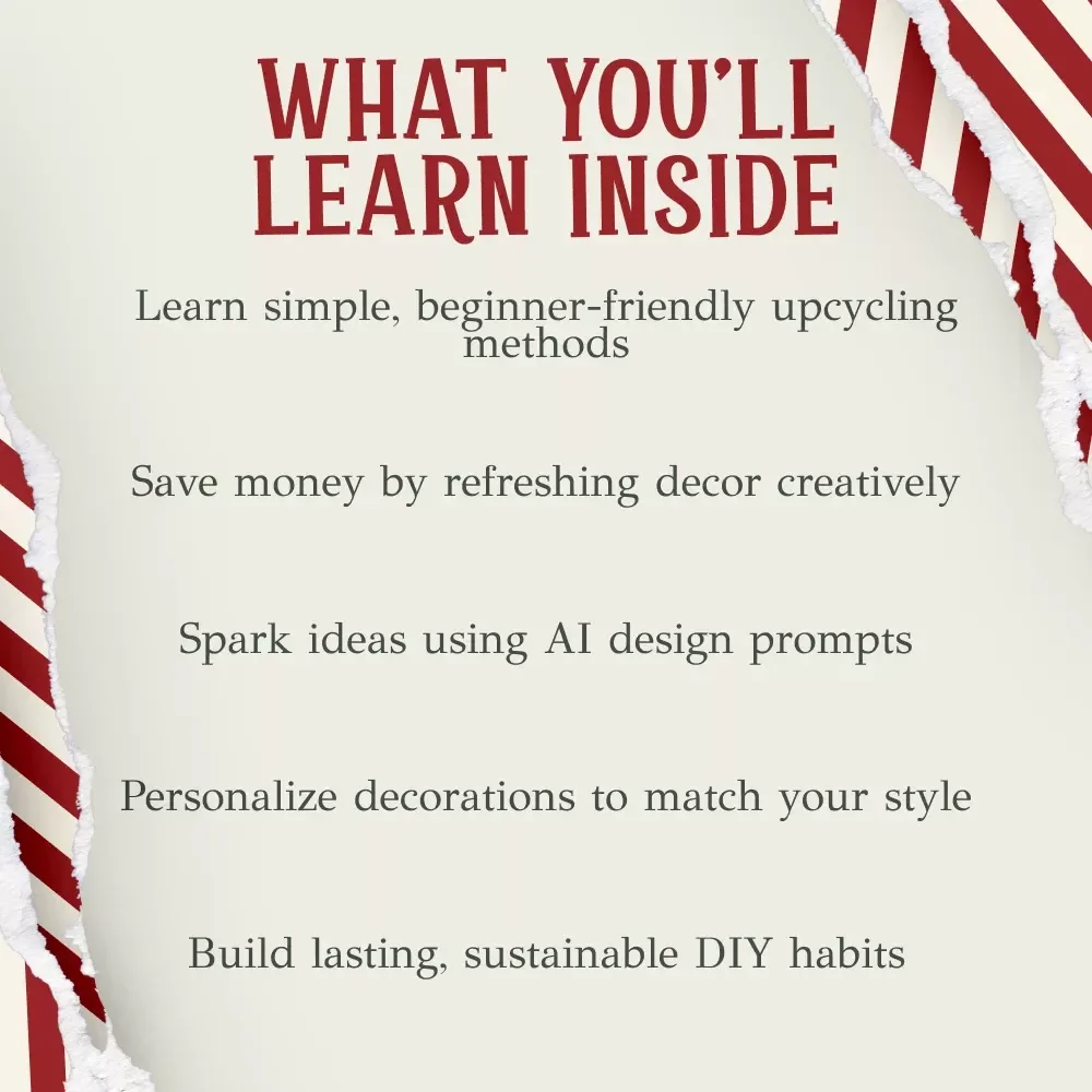 Breathing New Life into Old Decorations | Upcycling Guide, DIY Home Decor Ideas, Creative Repurposing Tips, Digital eBook for Crafters & Decor Lovers