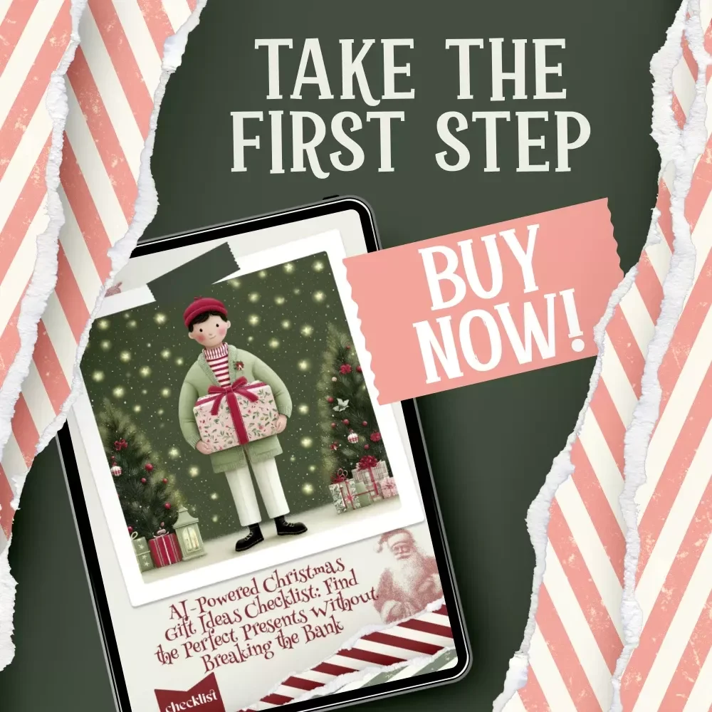 AI-Powered Christmas Gift Ideas Checklist | Digital Download | Holiday Planning Guide for Stress-Free Shopping | how to use ai to generate christmas gift ideas under budget | Unique Christmas Gifting Helper