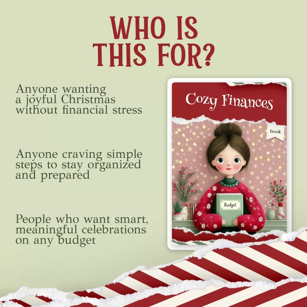 Cozy Finances | Christmas Budget Planner eBook for Families | Holiday Money Guide | how to plan a christmas family budget | Festive Savings & Stress-Free Planning