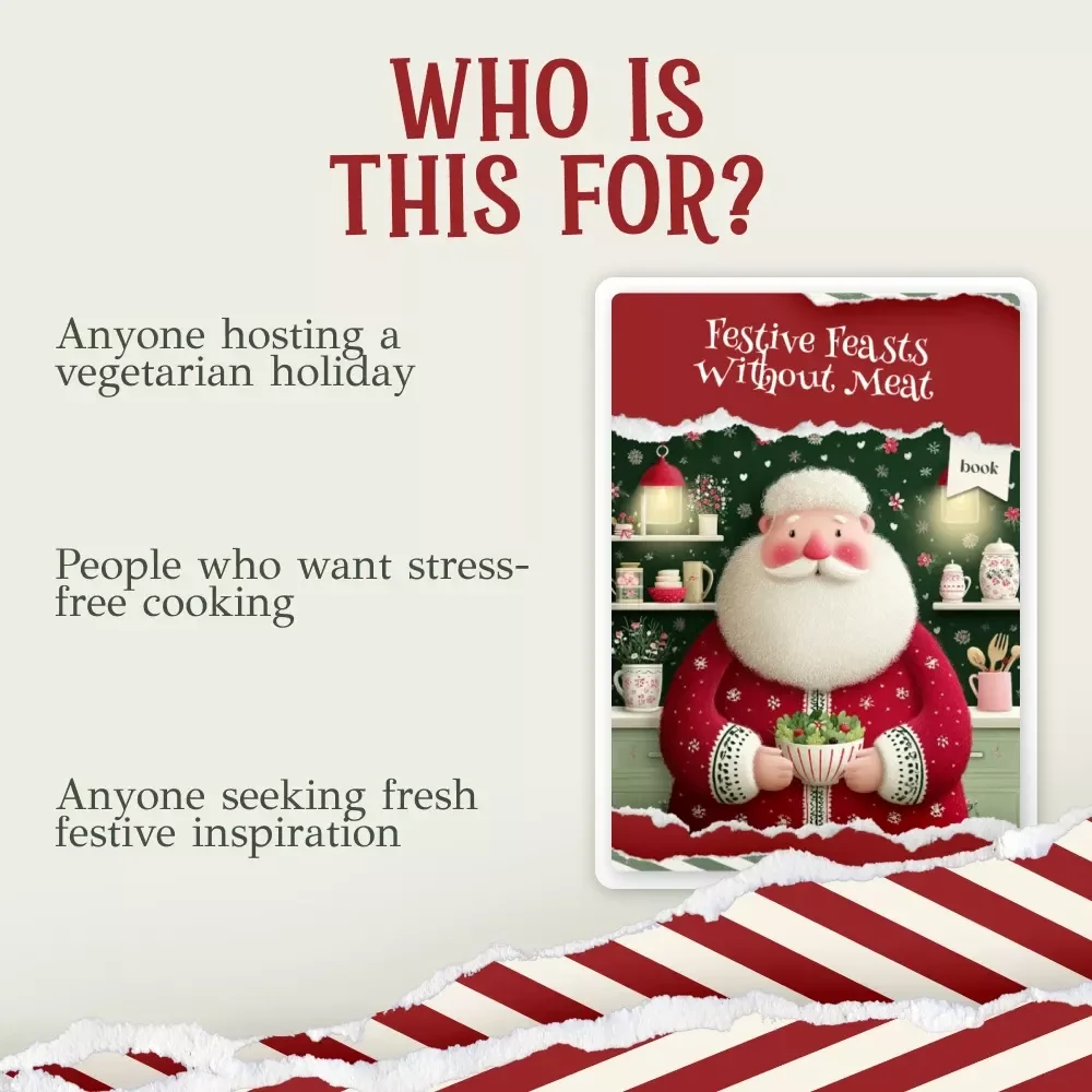 Festive Feasts Without Meat | Christmas Vegetarian Meal Ideas eBook | Holiday Cooking Guide for What to Serve at a Christmas Vegetarian Meal
