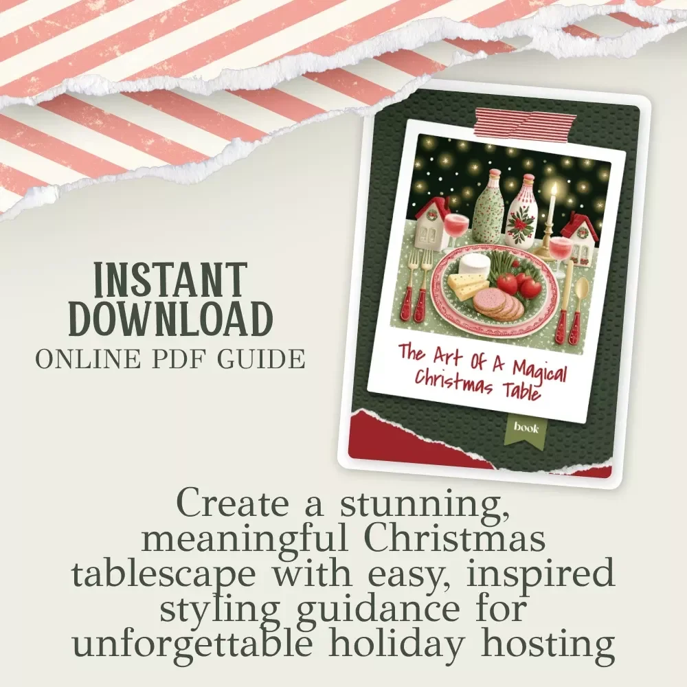 The Art of a Magical Christmas Table | Christmas Table Decor Guide | Holiday Hosting eBook | Festive Table Styling Checklist & Planning Tool