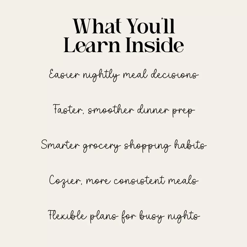 Weekly Dinner Magic | Cozy Weekly Dinner Plan eBook | Meal Planning Guide for Stress-Free Evenings | Digital Download