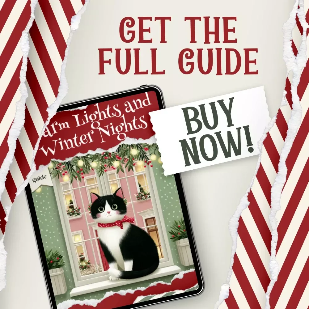 Warm Lights and Winter Nights | Cozy Holiday Decor Guide | Winter Aesthetic eBook for Home Styling, Ambient Lighting, Seasonal Decorating Tips