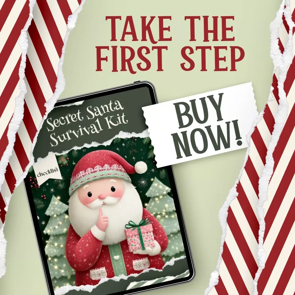Secret Santa Survival Kit | Holiday Gifting Checklist | Festive Digital Download for Stress-Free Giving | best practical gifts for secret santa Guide